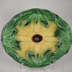 Adams & Bromley Majolica Corn Platter - SOLD